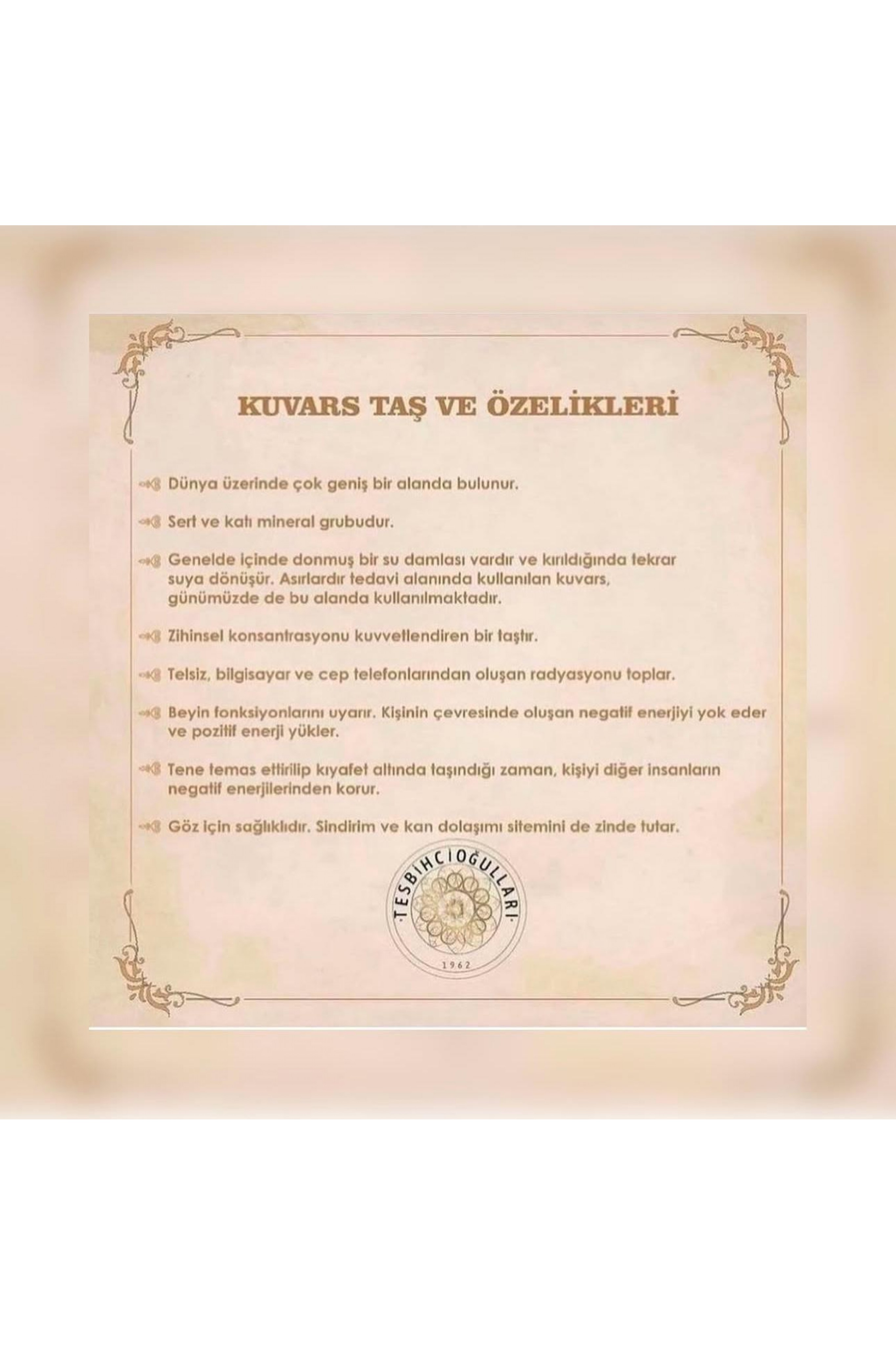 Kuvars Doğaltaş Tesbih Kuvars Doğaltaş Tesbih