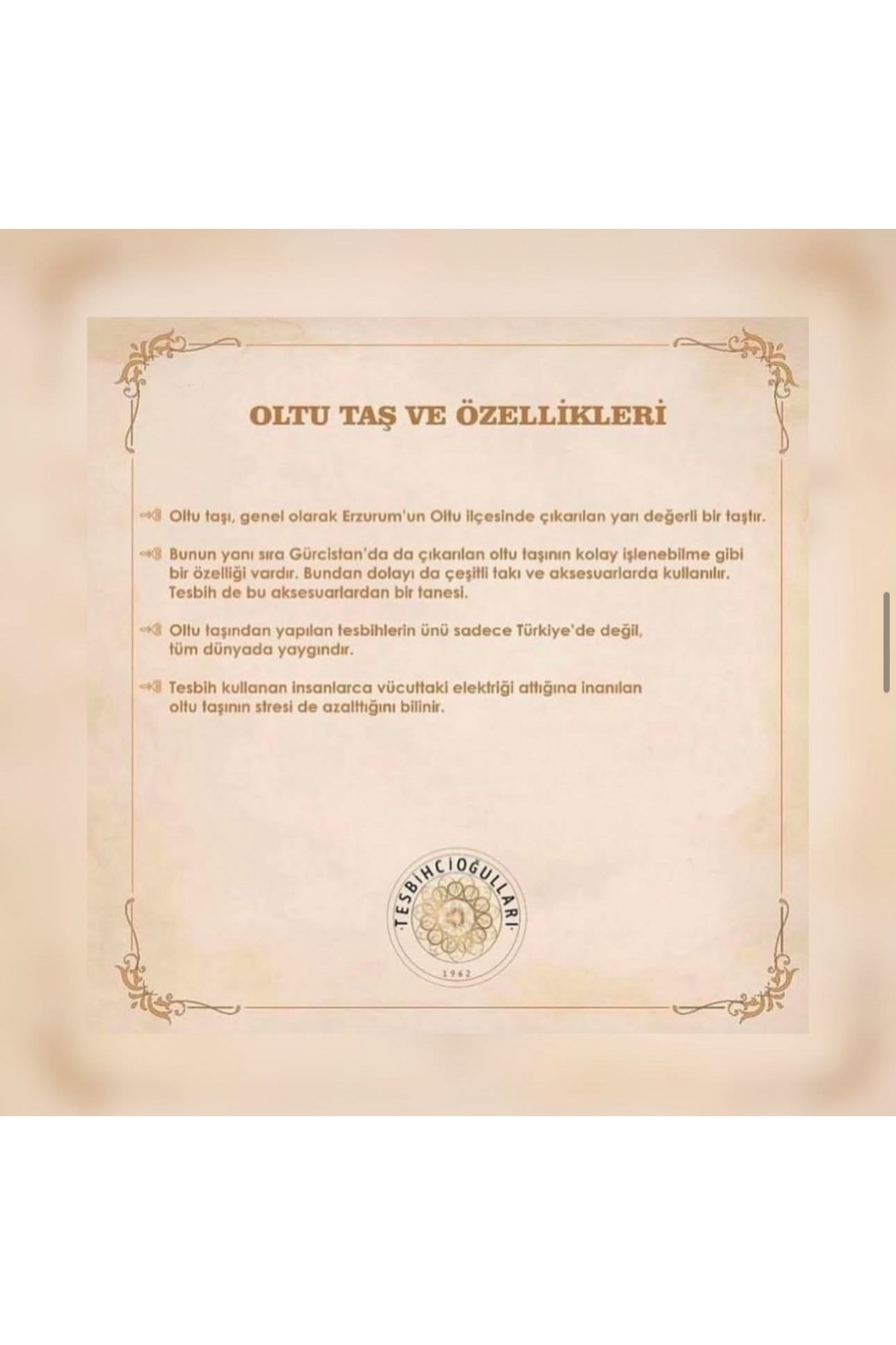Oltu Taşı (Gürcistan) Tesbih 